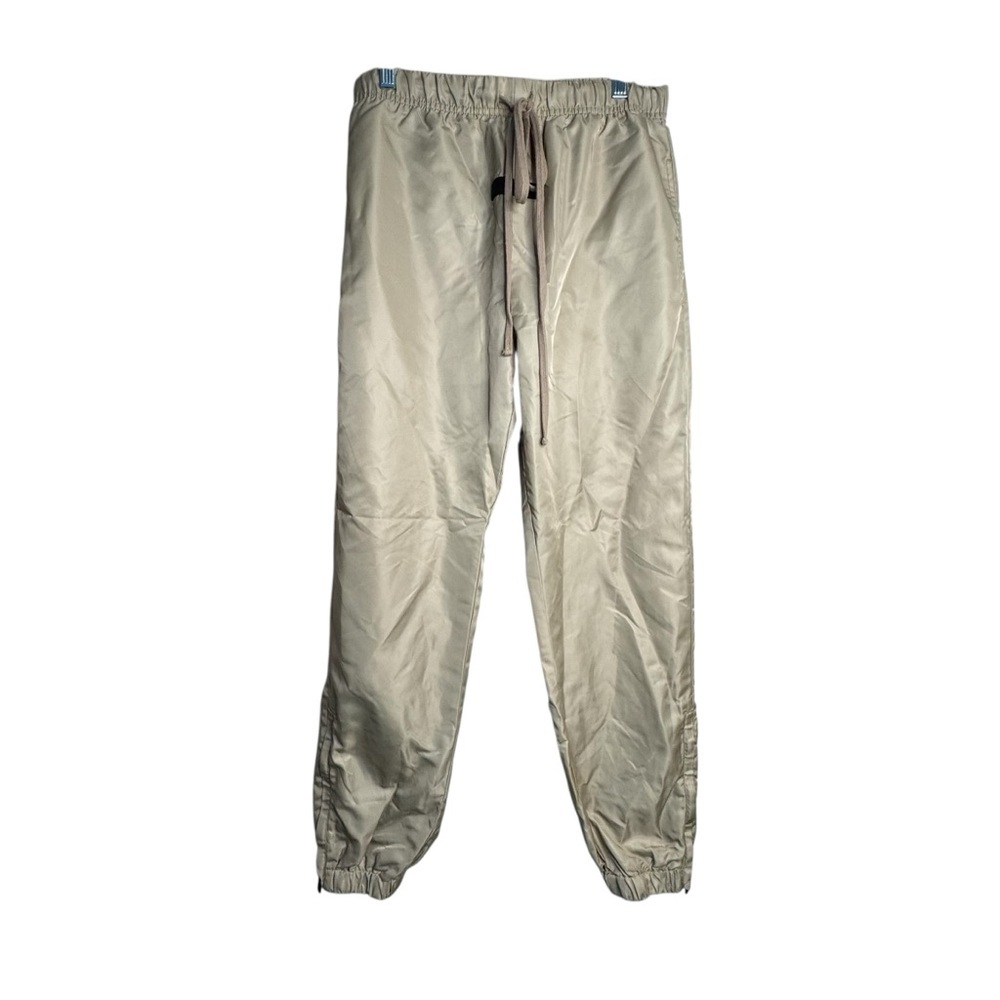Fear Of God Essentials Men’s Nylon Track Pants Beige Tan Size S A4